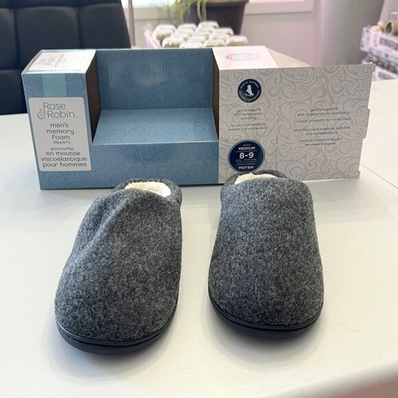 Brand New Men's Memory Foam Slippers Size 8 to 9! - Picture 4 of 16
